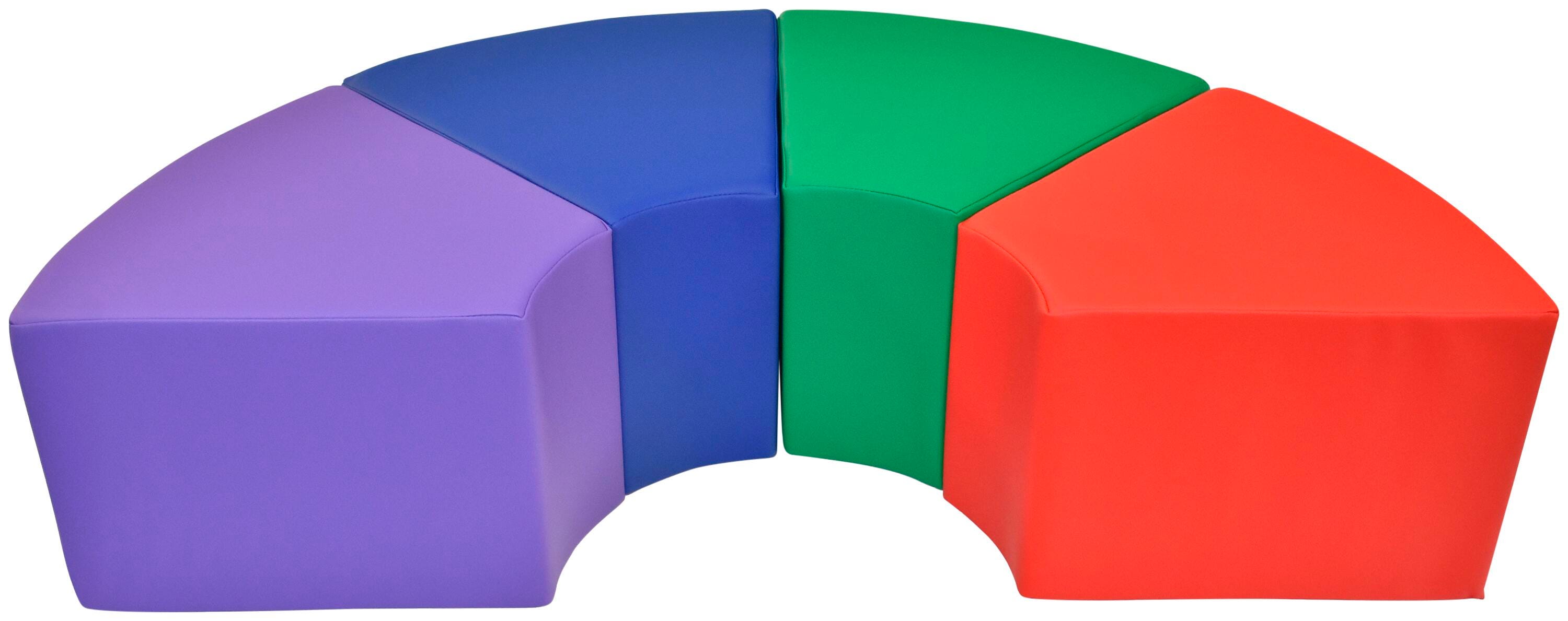 Childcraft Wedge Ottoman, 18 x 16 x 12 Inches, Set of 4 2213168